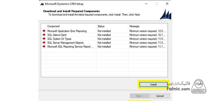 مرحله شش از نصب Microsoft Dynamics 365 version 9 مرحله شش از نصب Microsoft Dynamics 365 version 9