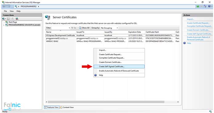 ایجاد Certificate ساده برای سرور CRM ایجاد Certificate ساده برای سرور CRM