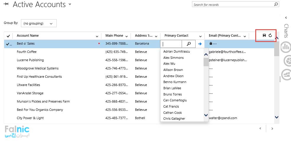 ویرایش در Grid یا Editable Grid در CRM