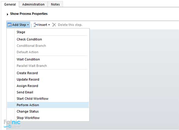 قابلیت Perform Action در crm قابلیت Perform Action در crm