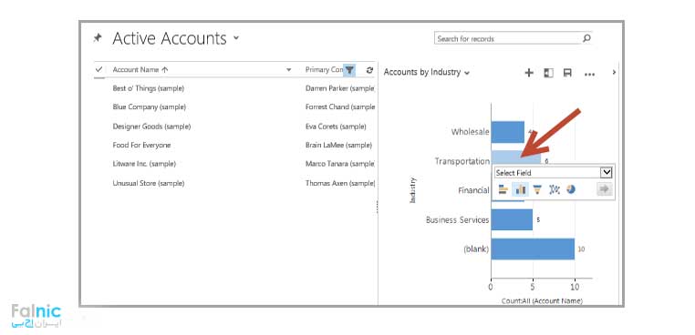 نحوه جستجو در Microsoft Dynamics CRM