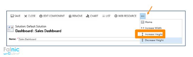 ویرایش داشبوردهای سیستمی در CRM