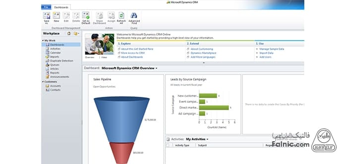 نمایی از ورژن Microsoft Dynamics CRM 2011 نمایی از ورژن Microsoft Dynamics CRM 2011