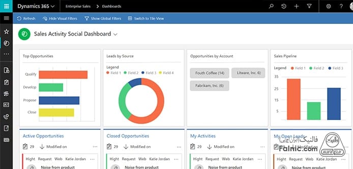 نمایی از ورژن Microsoft Dynamics CRM 365 نمایی از ورژن Microsoft Dynamics CRM 365