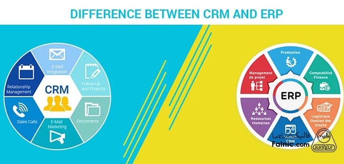 فرق crm با نرم افزار erp